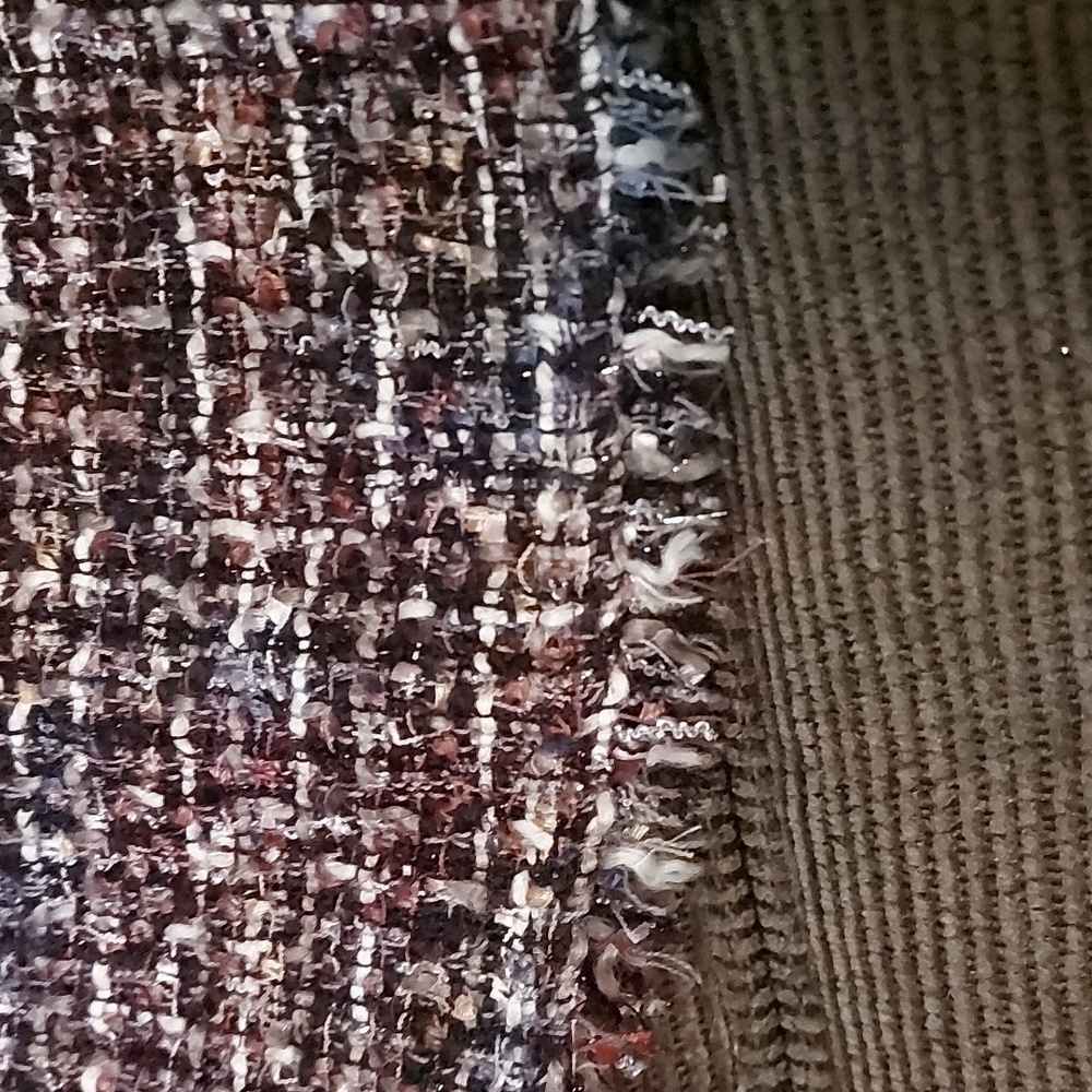 Dark Academia Dress Sleeveless Multitone Tweed Holiday Office Wear - Picture 12 of 14